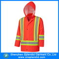 High Visibility Reflective Safety Waterproof PVC Raincoat